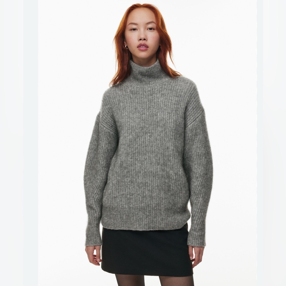 Wilfred Charcoal Turtleneck Sweater